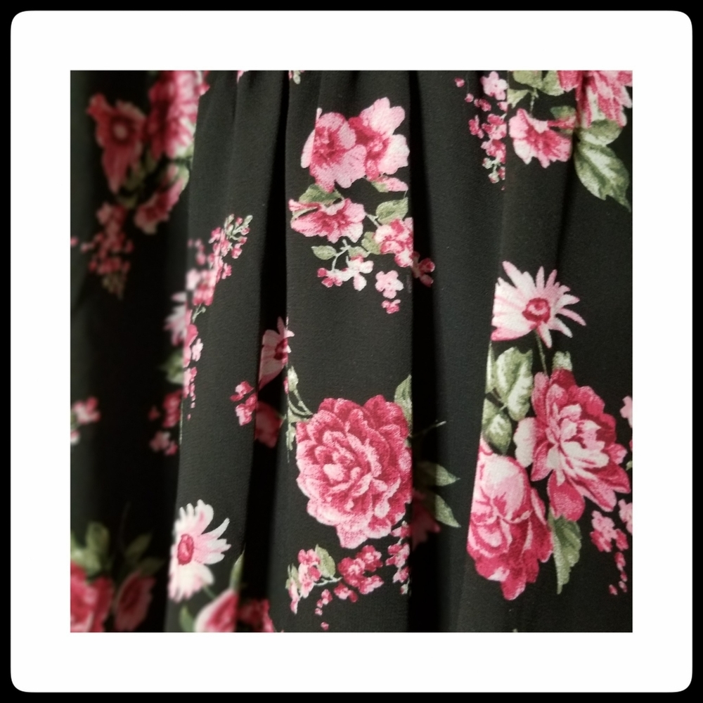 Mi Ami*Pink Floral Flirty Dress - Picture 6 of 6